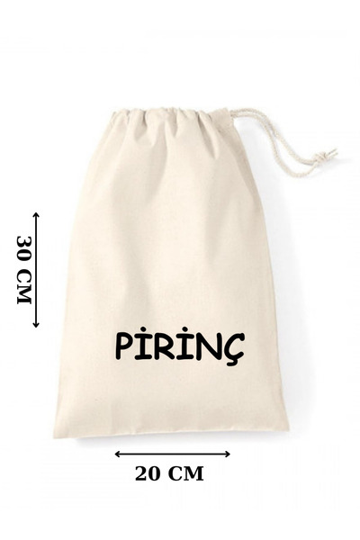 Elbasan Tekstil Ham Bez Bakliyat Saklama Kesesi 20 x 30 Cm