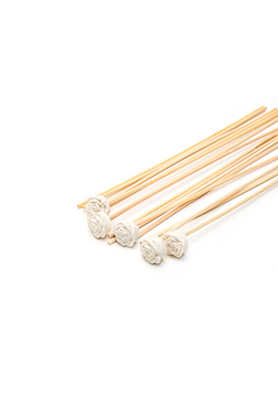 Missi 15'li Gül Taşlı Doğal Bambu Kamış Seti