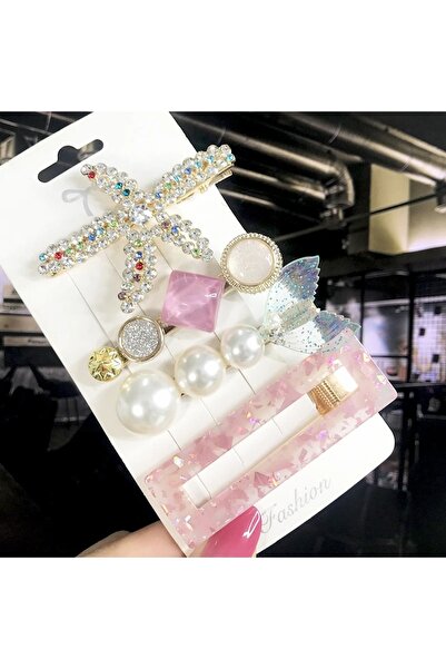 Filiztasarim RENKLİ TAŞ DETAYLI DENİZ YILDIZI DOĞAL TAŞ VE İNCİ DETAYLI KLİPS...