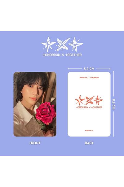 Kpop Dünyasi TXT '' Minisode 3 : Tomorrow'' Romantic VerPhotocards Set