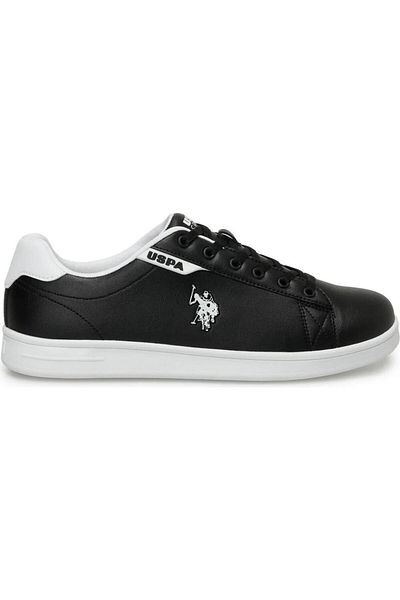 U.S. Polo Assn. U.S.POLO ASSN COSTA 4FX ΜΑΥΡΟ ΛΕΥΚΟ COMFORT CASUAL ANATOMIC SPORTS SHOES