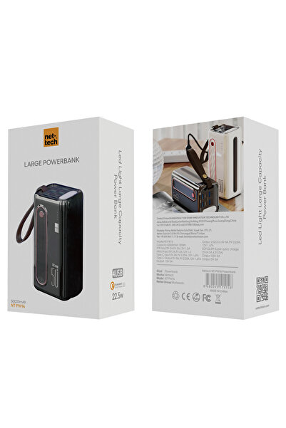 Nettech Nt-pw14 22.5w 50000 Mah Taşınabilir Taşınabilir Hızlı Şarj Aleti Powerbank (SİYAH)
