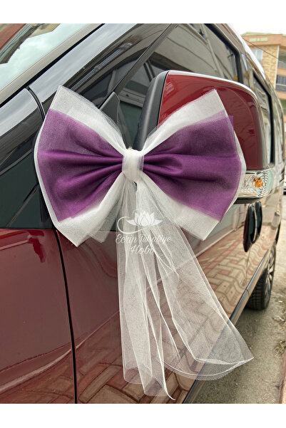 ecrin tuhafiye hobi 10 Adet Düğün Arabası Süsü Gelin Arabası Konvoy Süsü & Bo...