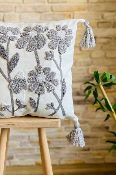 SWITA Home Design 4-Piece Combination Punch Embroidered Throw Pillow Cover (panch)