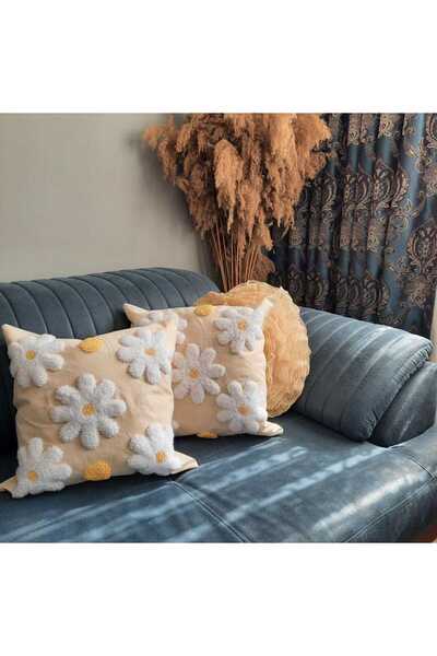 FN Punch Embroidered 2 Pieces Throw Pillow Cover