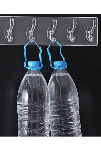 maison de dore Combo 6'lı Kendinden Yapışkanlı Güçlü Şeffaf Askılık - Kapı Ar...