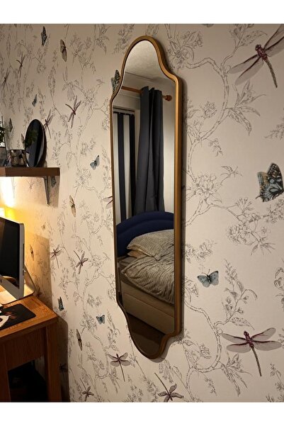 MKS Design Çerçeveli Asimetrik Duvar Dekor Aynası / Asimetrik Ayna / Konsol Aynası / Düzensiz Ayna / Lüks Ayna