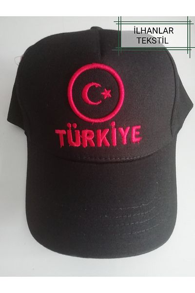 İLHANLAR Памучна черна шапка за фенове на Турция за възрастни