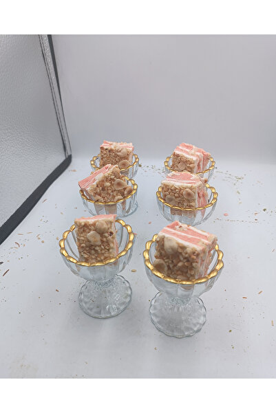 gkzglass home dekor New Year Iruss Gilded Glass Crystal Sugar Bowl Presentation & Sauce Bowl New Product Set of 6