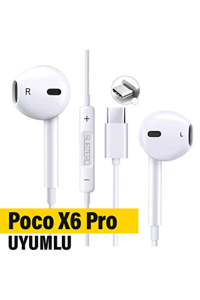 EXENAR Poco X6 Pro Kulaklık Type C Mikrofonlu Kablolu Kulaklık