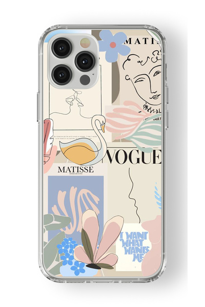 Multitronic حافظة شفافة مطبوعة بتصميم The Kiss متوافقة مع هاتف Iphone 13 Pro