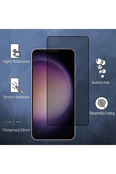 m.tk moveteck Samsung Galaxy A55 Mat Hayalet Ekran Koruyucu Cam Privacy Seramik Parmak izi Yapmaz Esnek Tam Kaplar
