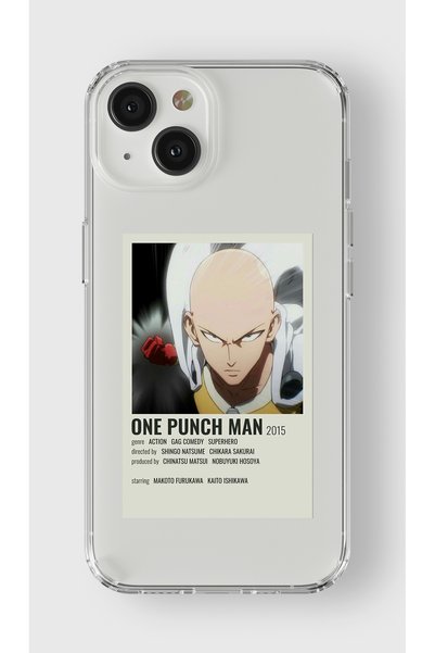 Multitronic حافظة شفافة مطبوعة بتصميم ملصق بسيط متوافق مع هاتف Iphone 15 Plus