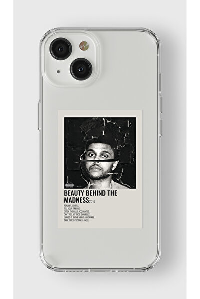 Multitronic حافظة شفافة مطبوعة بتصميم ملصق بسيط متوافقة مع هاتف Iphone 14 Plu...