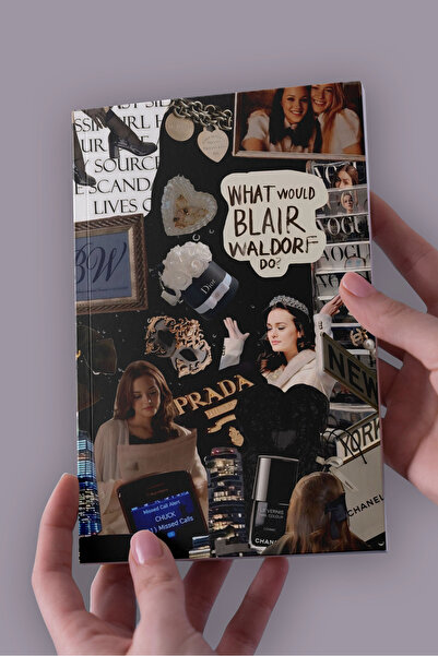 Namgo Gossip Girl Blair Kolaj A5 Çizgisiz Defter (50 Sayfa)