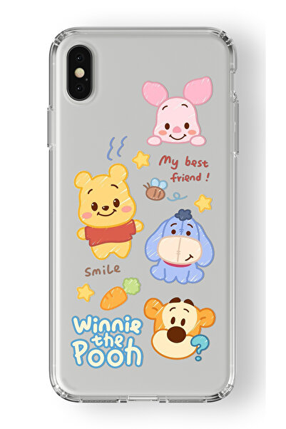 Multitronic Iphone X Ve Xs Uyumlu Winnie The Pooh Tasarım Baskılı Şeffaf Kılıf