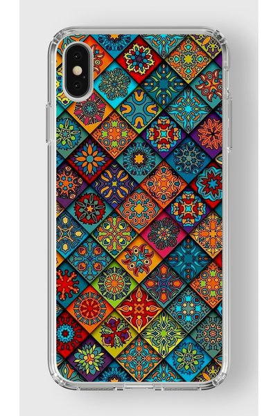 Multitronic iPhone XS Max Compatible Artistic Pattern Design Printed Transpar...