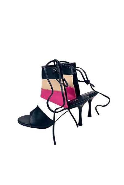 bescobel Women's Gebba Black Thin Heeled Closed Shoes 8 Cm 106