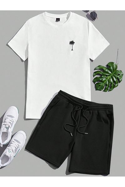 viperkombin Oversize T-Shirt and Shorts Set Set of 2 100% Cotton