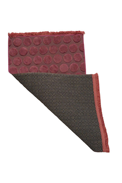 Alanur Home Welsoft Polka Dot Bamboo Toilet Set 2 Pcs Fuchsia