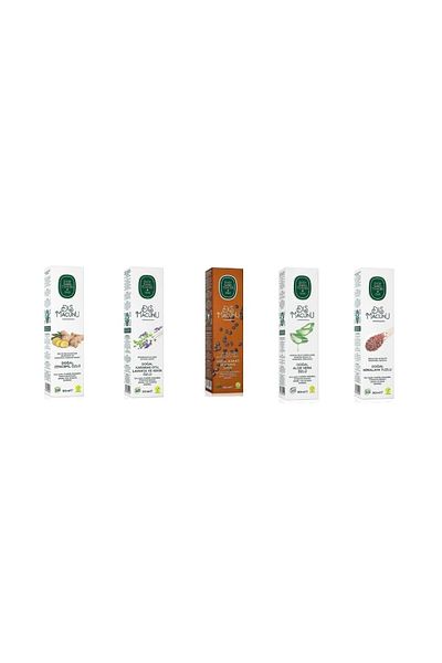 Eyüp Sabri Tuncer Toothpaste Himalayan, Cocoa, Lavender, Aloe Vera and Ginger 5-Piece Paste Set