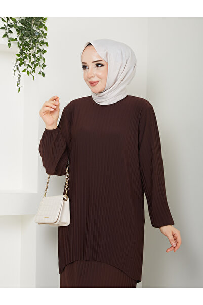 MODAMÜNASİP Wonderful Self-Pleated Comfortable and Stylish Skirted Double Suit