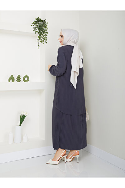 MODAMÜNASİP Υπέροχο διπλό κοστούμι με φούστα, άνετο και κομψό