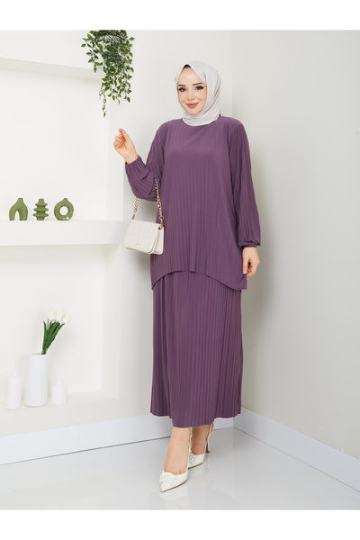 MODAMÜNASİP Υπέροχο διπλό κοστούμι με φούστα, άνετο και κομψό