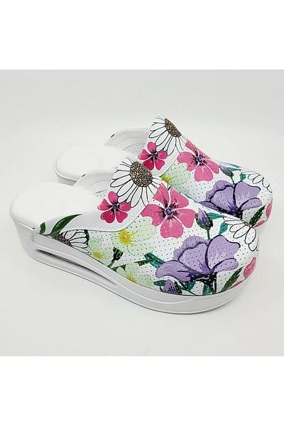 20tasarımterlik شبشب سابو الطبي لتقويم العظام من Airmax - زهور تحت عنوان، شبشب للممرضات والطهاة