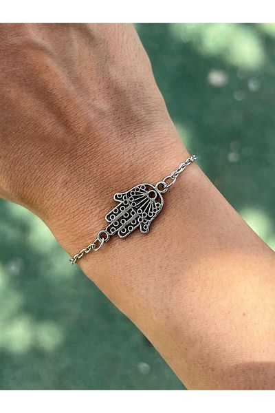 Piercing Market Steel & Silver Fatma Ana - Figured Model Women's Bracelet