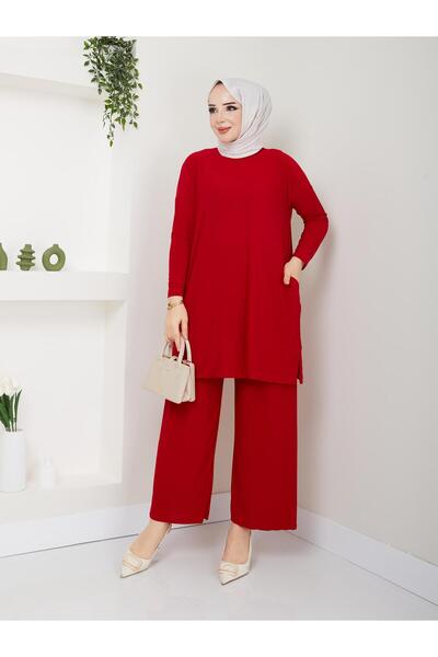 MODAMÜNASİP En Güzel Renkleriyle Çok Şık Almina Cep Detaylı Pantolonlu Takımımız ??