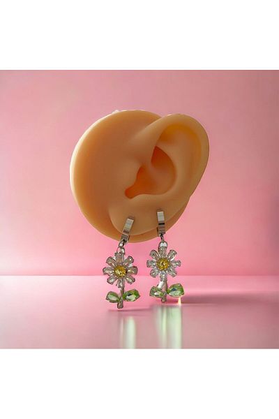 sirius jewelry Daisy 316L Steel Earrings