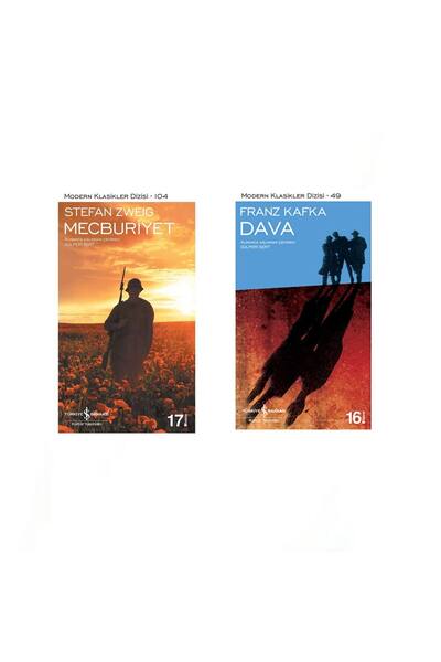 TÜRKİYE İŞ BANKASI KÜLTÜR YAYINLARI Mecburiyet (Stefan Zweig) - Dava (Franz K...