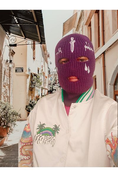 FG KONNİCHİWA Tear Snow Mask - Heart Snow Mask Balaklava COLOR ALTERNATIVE GANST MODEL