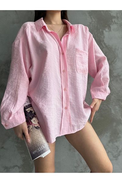 Ekim Store Oversize Modal Casual πουκάμισο