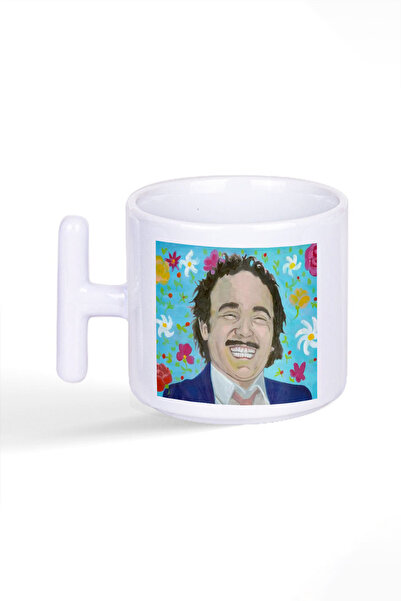 qoeuyl boutique كوب بورهان جولدن توب ذو الياقة الأوروبية المطبوعة بمقبض على شكل حرف T