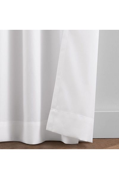 yağmur zebra Modern White Satin Plain Sunshade Curtain - Pleatless