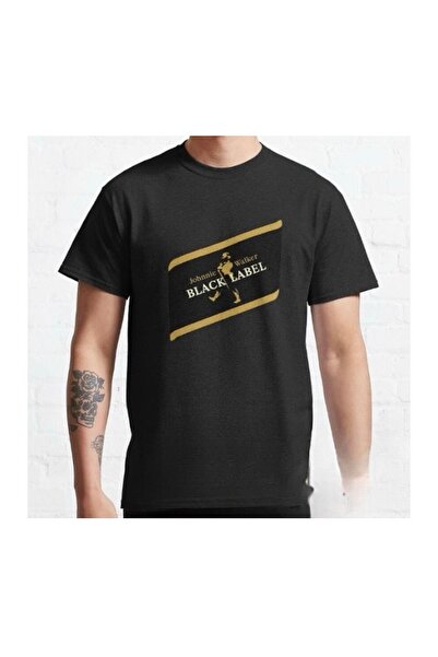 Herşey Nota Black Label Design Unisex T-shirt negru din 100% bumbac