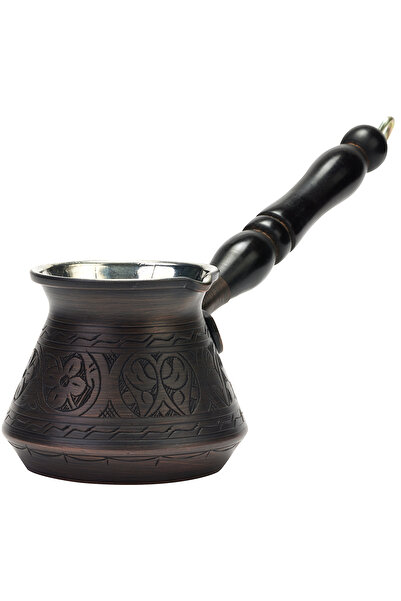 Demmex إبريق قهوة نحاسي مصنوع يدويًا من النحاس النقي، قهوة تركية، حليب إسبريس...