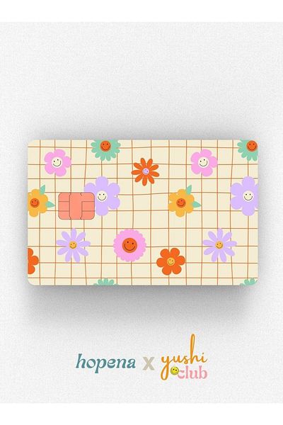Namgo Yushiclub - ملصق تغطية بطاقة رقاقة Daisy Squares