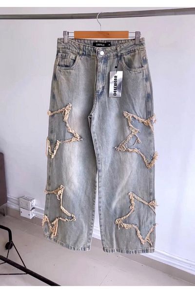 DEEFWEAR PANTALON BLANI BAGGY DETALII STEA Y2K / JEANS STAR