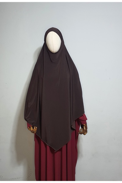 AHRAR tesettür Maksi hazır baglamali peçeli hac umre için uygun sandy sufle k...