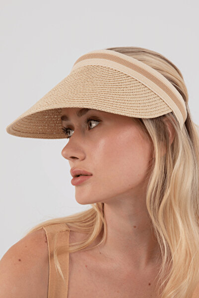 Hat Town قبعة نسائية من القش للتنس - قبعة واقية من الشمس