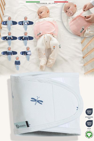 Elele EleleLife Baby Swaddle Belt Newborn Blue Sanno