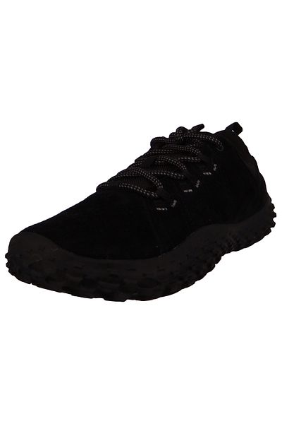 Merrell Herren Halbschuhe Wanderschuhe Wrapt Hiker Barefoot J037753 Schwarz Black/Black Leder mit Merrell