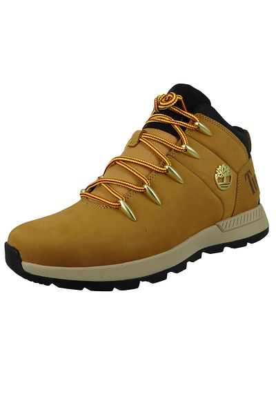 Timberland Herren Sportliche Wanderschuhe Sprint Trekker Mid A1XVQ TB0A1XVQ231 Braun Wheat Nubuck Leder mit EVA