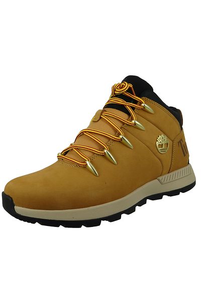 Timberland Herren Sportliche Wanderschuhe Sprint Trekker Mid A1XVQ TB0A1XVQ231 Braun Wheat Nubuck Leder mit EVA