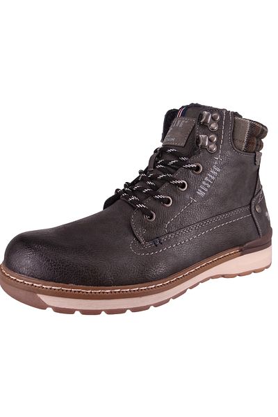 Mustang Herren Boots Stiefel 4141602 Grau 259 graphite Kunstleder