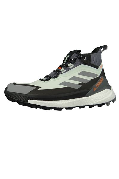 adidas Herren Trekkingschuhe Wanderschuhe Terrex Free Hiker 2 GTX GZ3287 Grau leinen grün Textil/Synthetik