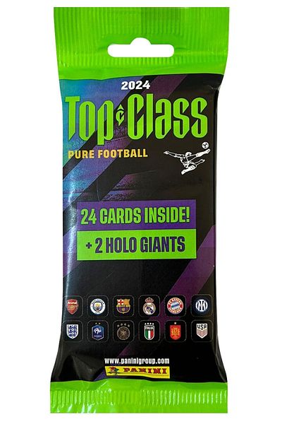 Panini 2 Pack Fifa Top Class 2024 Fat Pack Footballer Cards - (48 Cards 4 Holo Giants Cards)